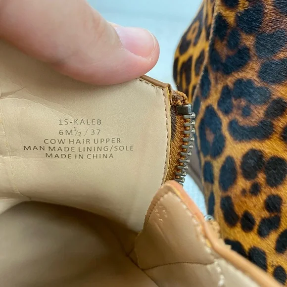 1. STATE Leopard ‘Kaleb’ Calf Hair Wedge Booties | Size 6.5 - Picture 11 of 15